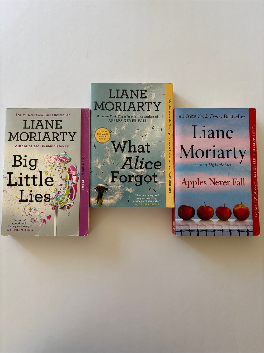 Paperback Book Set - Teal, White, Red Covers